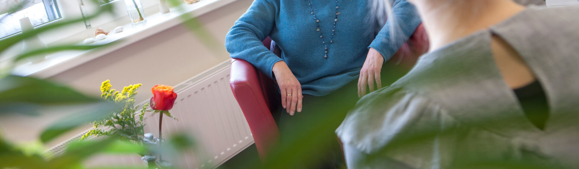 Gesprächssituation in einer Psychotherapiesitzung Gesprächssituation in einer Psychotherapiesitzung