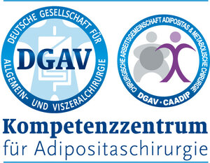 DGAV Zertifizierungslogo Kompetenzzentrum für Adipositaschirurgie DGAV Zertifizierungslogo Kompetenzzentrum für Adipositaschirurgie