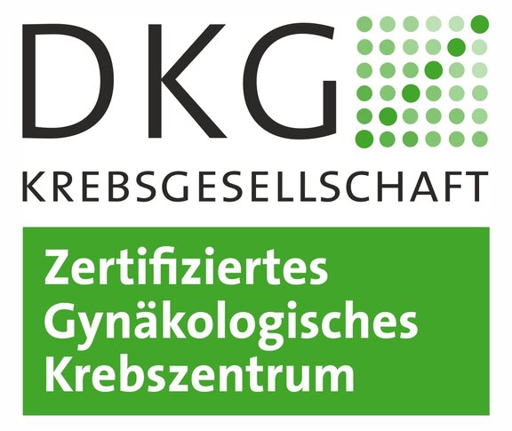 Logo DKG Krebsgesellschft - Zertifiziertes Gynäkologisches Krebszentrum - öffnet die externe Seite OnkoZert