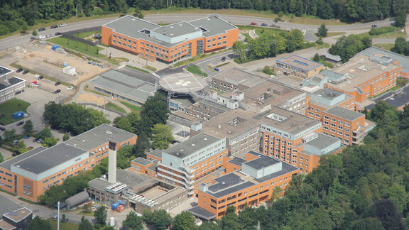 Luftaufnahme des Klinikums