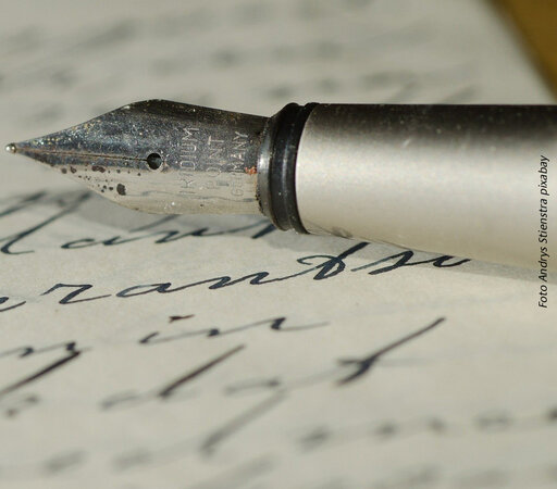 Grusskartenservice Füllerschrift