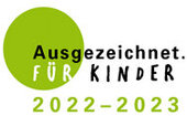 Logo Ausgezeichnet für Kinder 2022-2023