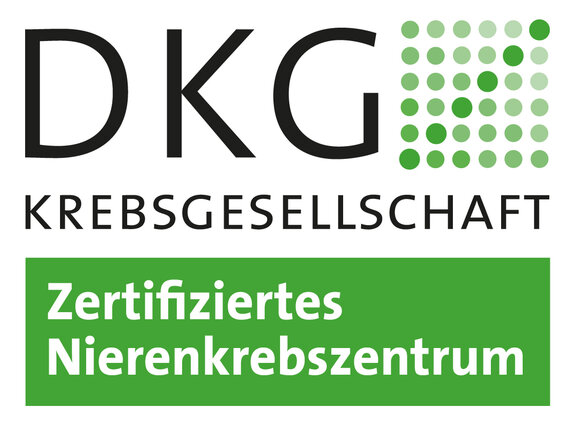 Logo DKG Krebsgesellschaft - Zertifiziertes Nierenkraebszentrum