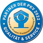 Siegel für Partner des PKV-Verbandes des Jahres 2022