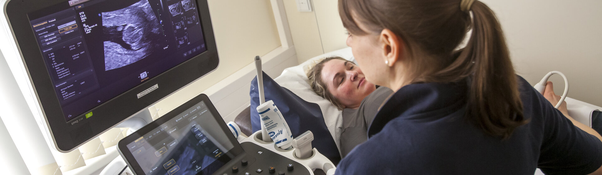 Ultraschalluntersuchung einer Schwangeren